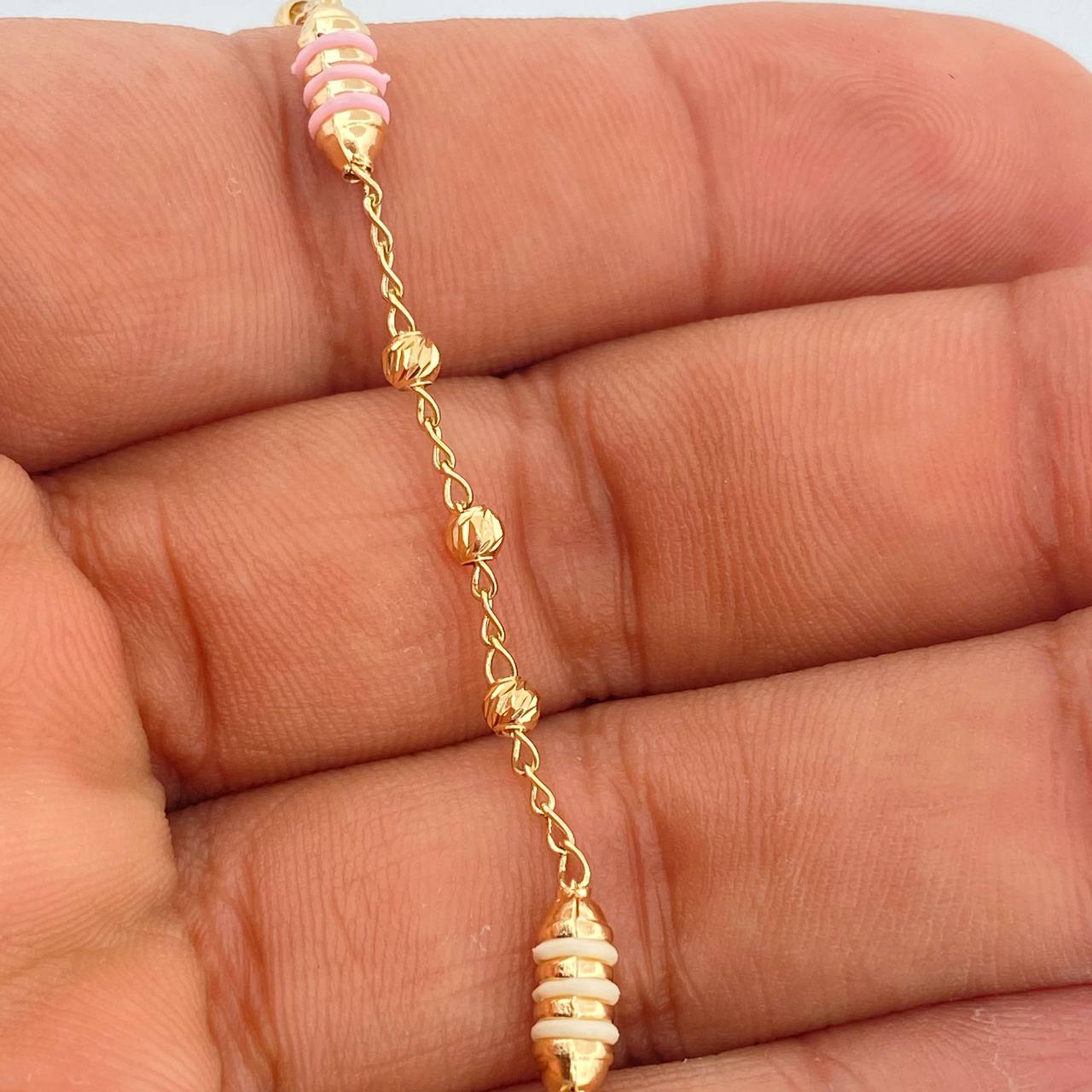 Pulso Espiga Barril 2.6gr / 19cm / 3mm Oro Amarillo 18K %