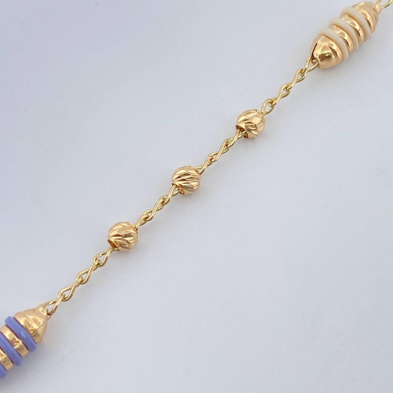 Pulso Espiga Barril 2.6gr / 19cm / 3mm Oro Amarillo 18K %