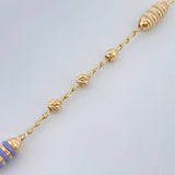 Pulso Espiga Barril 2.6gr / 19cm / 3mm Oro Amarillo 18K %