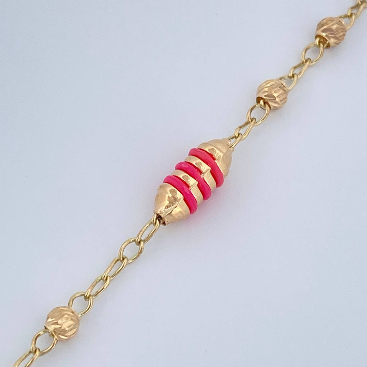 Pulso Espiga Barril 2.7gr / 19cm / 3mm Oro Amarillo 18K %