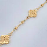 Pulso Trebol Militar 3.95gr / 19cm / 3mm Oro Amarillo 18K %