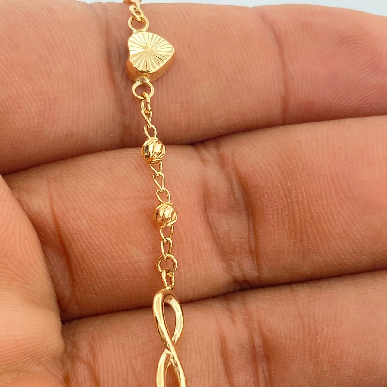 Pulso Espiga Barril 2.8gr / 19cm / 3mm Oro Amarillo 18K %