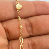 Pulso Espiga Barril 2.8gr / 19cm / 3mm Oro Amarillo 18K %