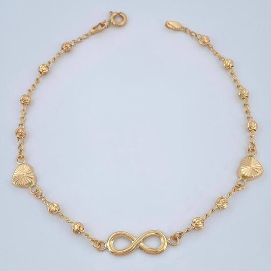 Pulso Espiga Barril 2.8gr / 19cm / 3mm Oro Amarillo 18K %