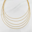 Cadena Cascada 5.75g / 45cm-41.5cm/ 0.9mm Oro Amarillo 18K