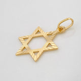 Dije Estrella de David 1.05g / 2.5cm Oro Amarillo 18K