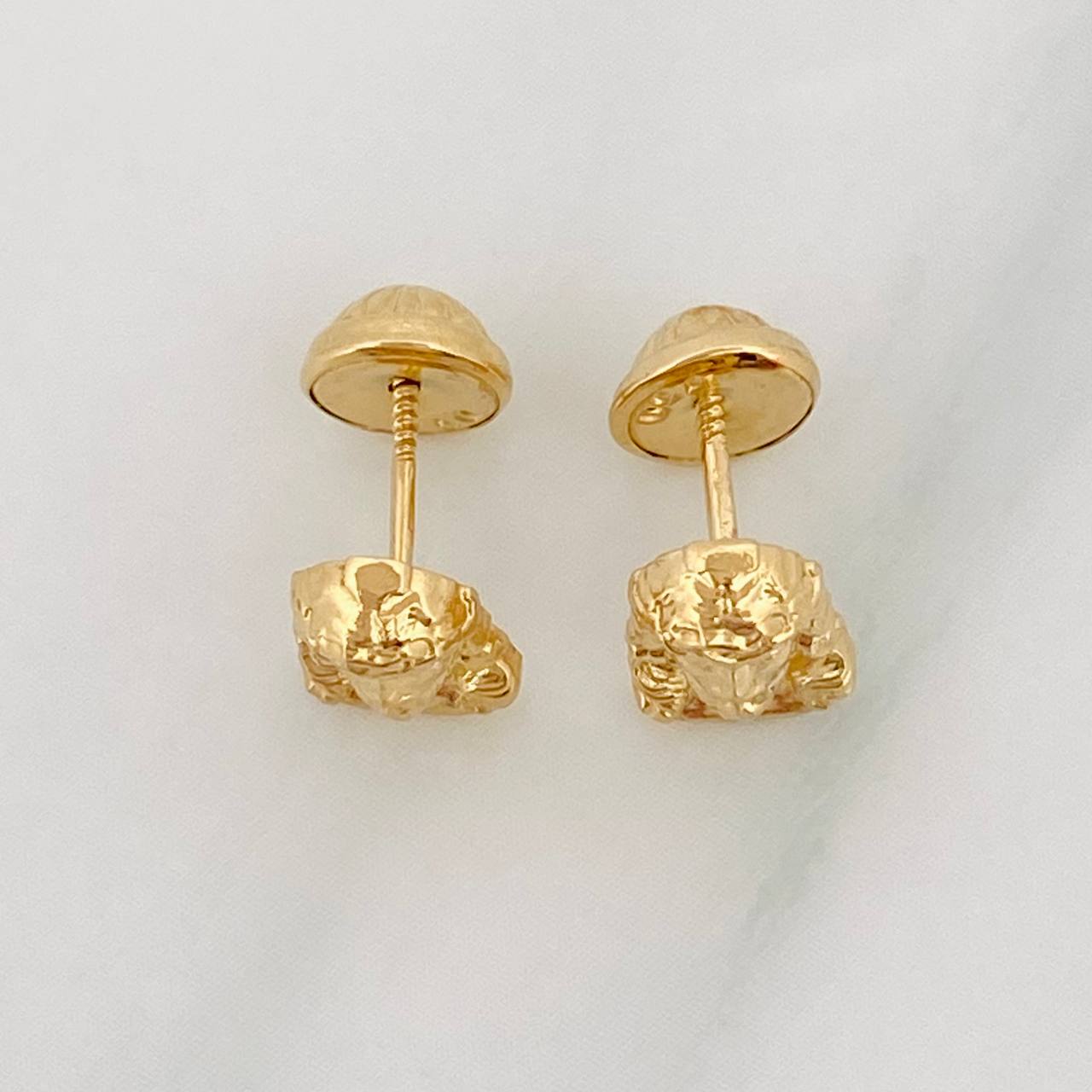 Topos Rostro Cristo 0.9g / 8mm Oro Amarillo 18K
