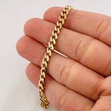 Pulso Cubano 5.4g / 20cm / 5mm Oro Amarillo 18K