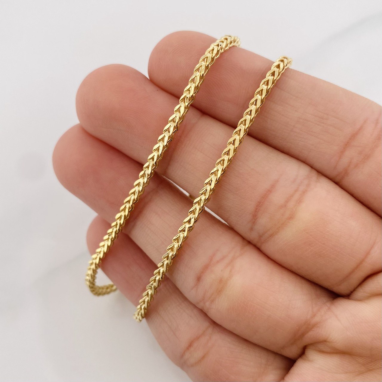 Cadena Franco 7.8g / 60cm / 2.6mm Oro Amarillo 18K