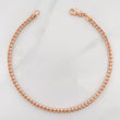 Pulso Ice 6g / 21cm / 2.5mm Dos Oros Blanco Rosa 18K