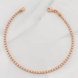 Pulso Ice 4.5g / 20cm / 2.5mm Dos Oros Blanco Rosa 18K