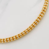 Pulso Ice 8.9g / 20.5cm / 3.65mm Dos Oros Amarillo Blanco 18K