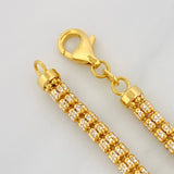 Pulso Ice 8.9g / 20.5cm / 3.65mm Dos Oros Amarillo Blanco 18K
