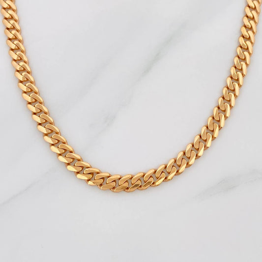 Cadena Cubano Infinito 19.1g / 60cm / 4.85mm Oro Rosa 18K