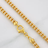 Cadena Ice 28.65g / 70cm / 3.7mm Dos Oros Amarillo Blanco 18K