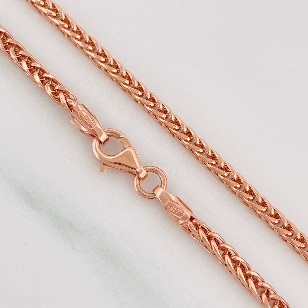 Cadena Franco 5.95g / 60cm / 2.4mm Oro Rosa 18K