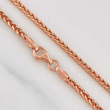 Cadena Franco 5.95g / 60cm / 2.4mm Oro Rosa 18K