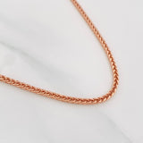 Cadena Franco 5.95g / 60cm / 2.4mm Oro Rosa 18K