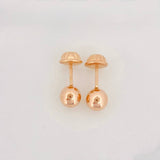 Topos Bola Lisa 0.6g / 6mm Oro Rosa 18K