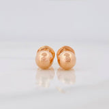 Topos Bola Lisa 0.6g / 6mm Oro Rosa 18K