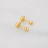 Topos Bola Lisa 0.4g / 3mm Oro Amarillo 18K