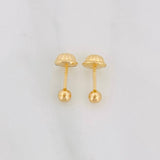 Topos Bola Lisa 0.4g / 3mm Oro Amarillo 18K