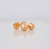 Topos Bola Lisa 0.7g / 6mm Oro Rosa 18K