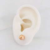 Topos Bola Lisa 0.7g / 6mm Oro Rosa 18K