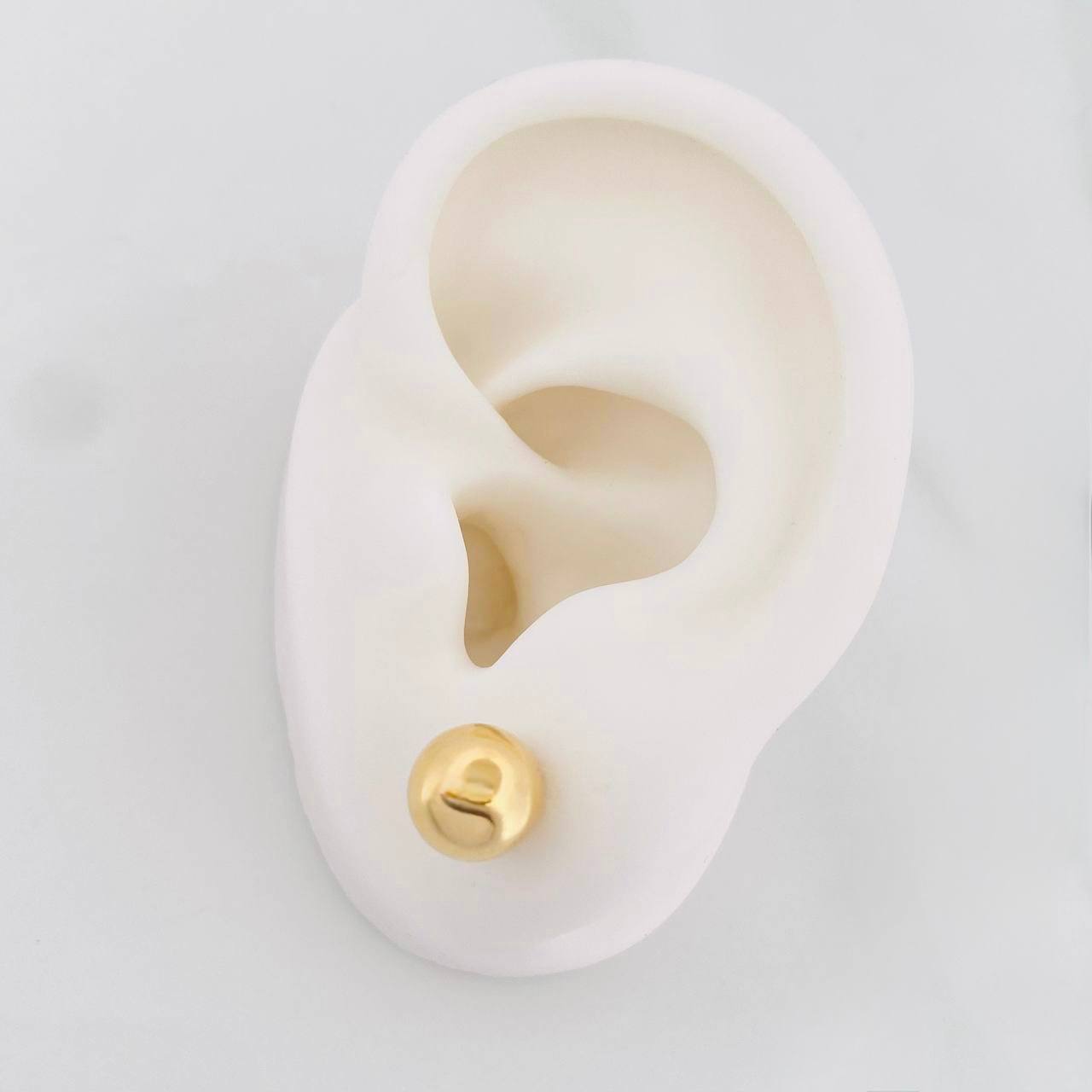 Topos Bola Lisa 0.9g / 8mm Oro Amarillo 18K