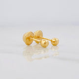 Topos Bola Diamantada 0.4g / 3mm Oro Amarillo 18K