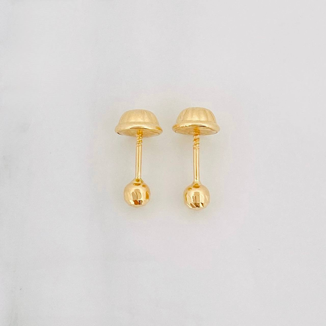 Topos Bola Diamantada 0.4g / 3mm Oro Amarillo 18K