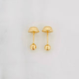 Topos Bola Diamantada 0.4g / 3mm Oro Amarillo 18K