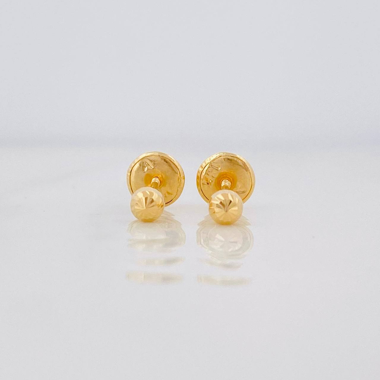 Topos Bola Diamantada 0.4g / 3mm Oro Amarillo 18K