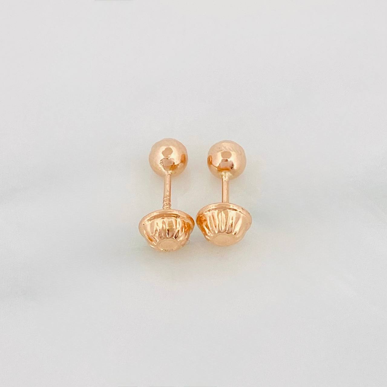 Topos Bola Diamantada 0.5g / 4mm Oro Rosa 18K