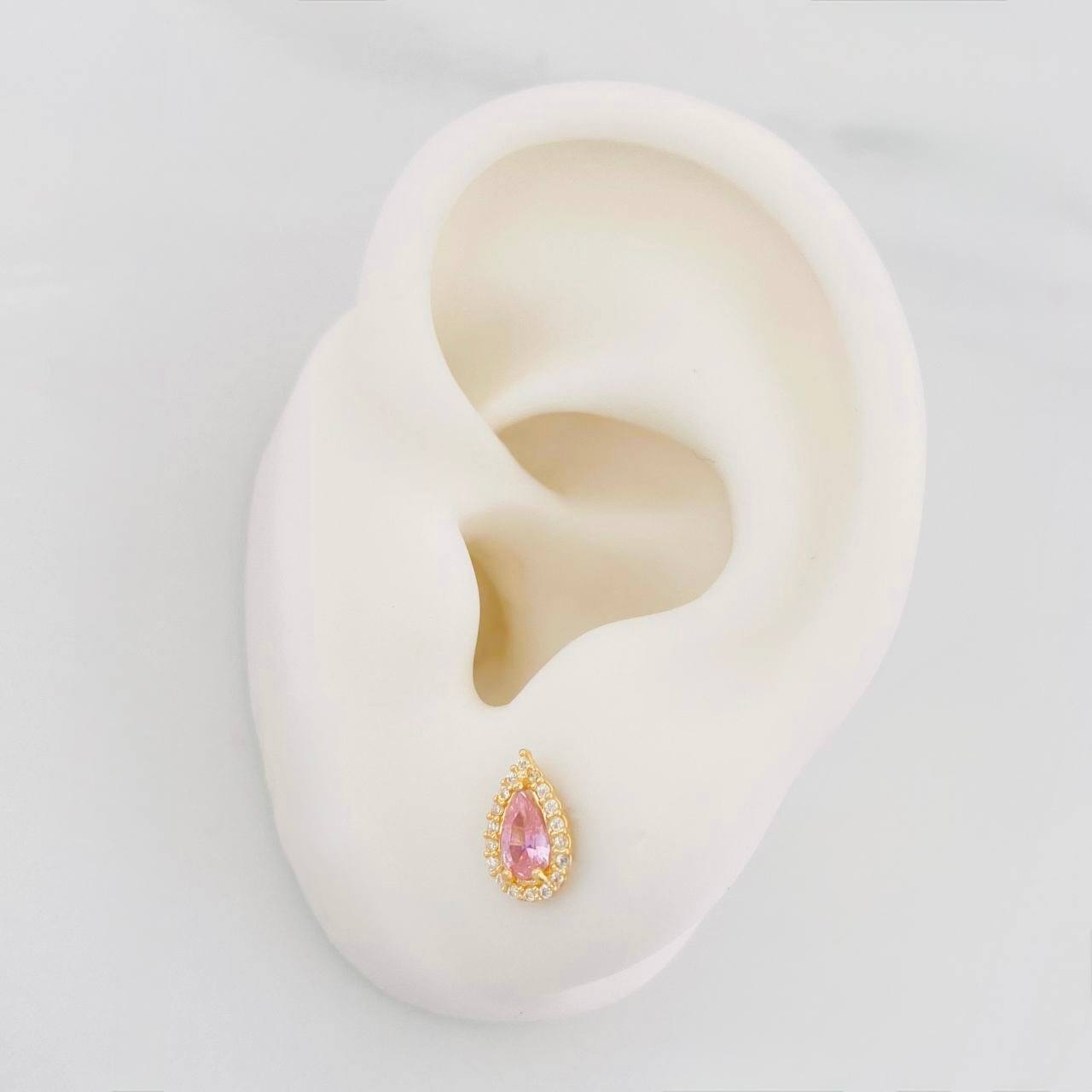 Topos Halo Gota 0.95g / 5.35mm Oro Amarillo 18K