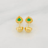 Topos Halo Gota 0.95g / 5.6mm Oro Amarillo 18K