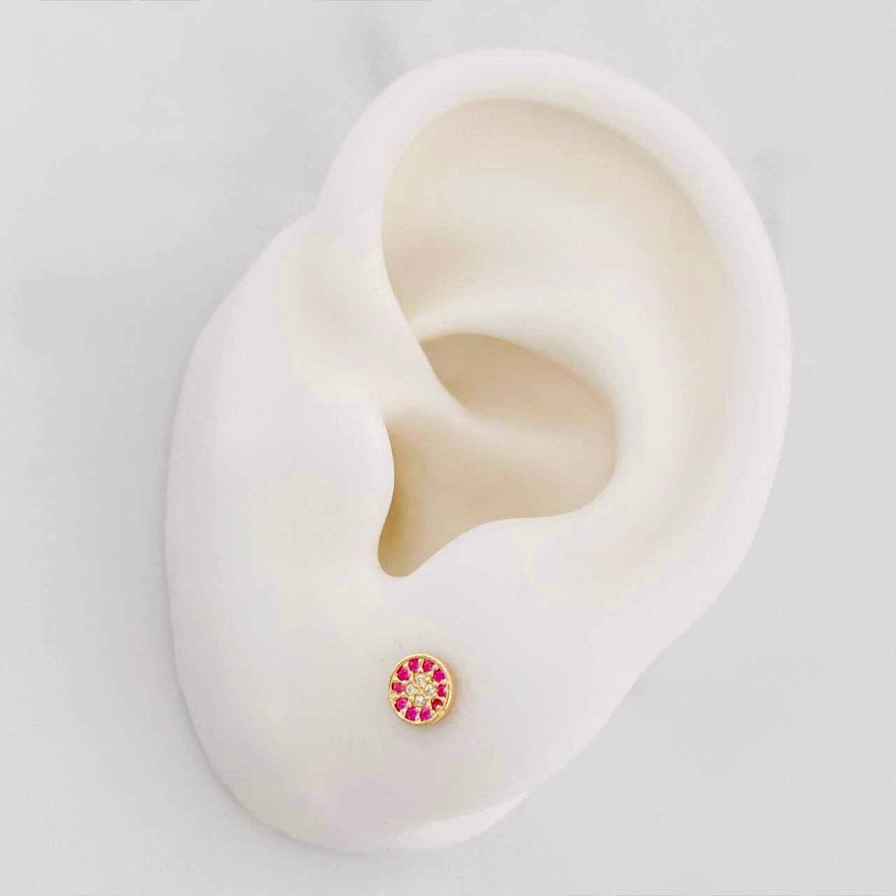 Topos Circulo 0.7g / 4.8mm Oro Amarillo 18K