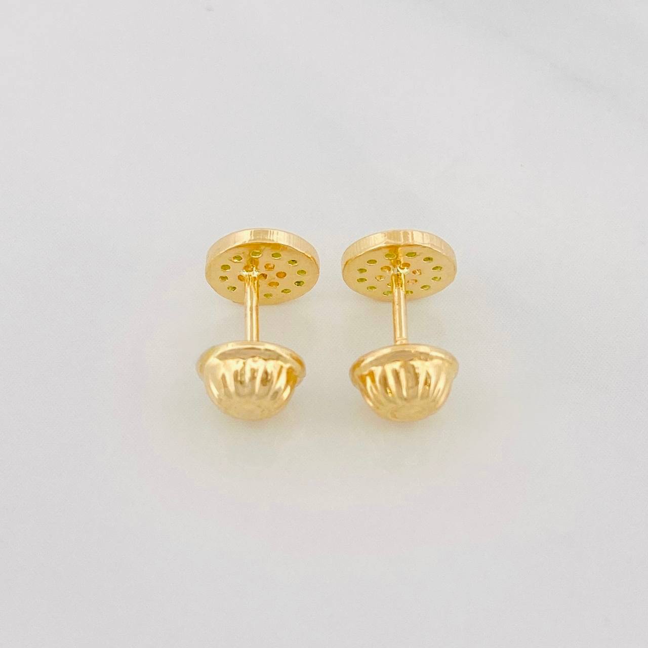 Topos Circulo 0.9g / 5.9mm Oro Amarillo 18K