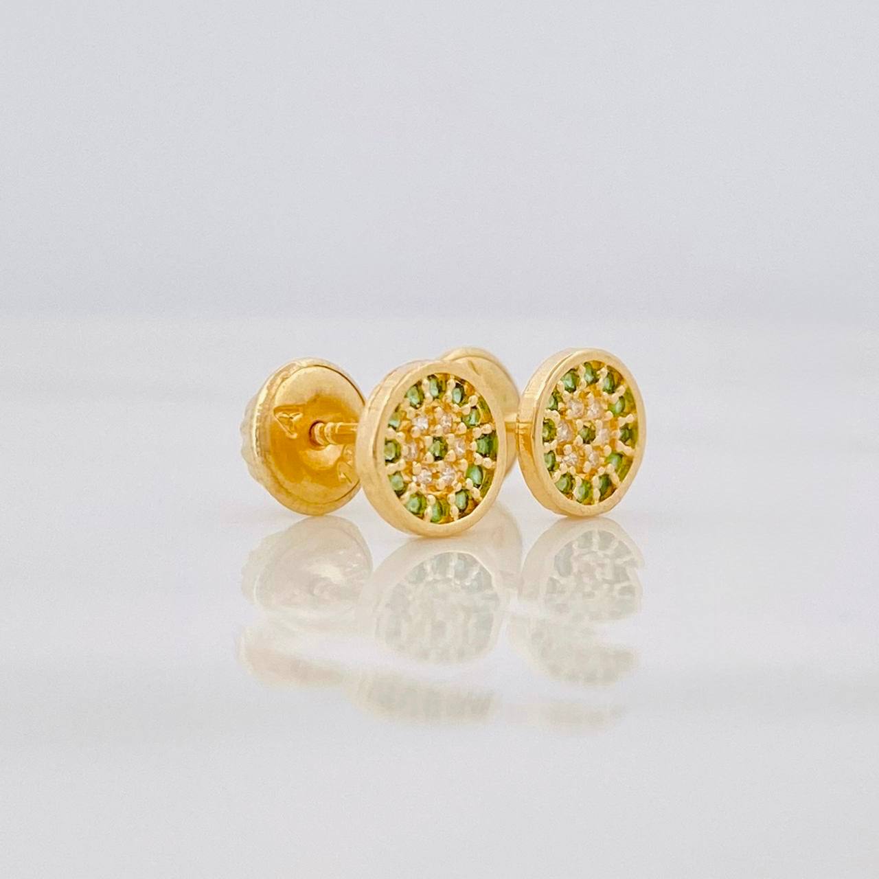 Topos Circulo 0.9g / 5.9mm Oro Amarillo 18K