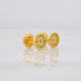 Topos Circulo 0.9g / 5.9mm Oro Amarillo 18K