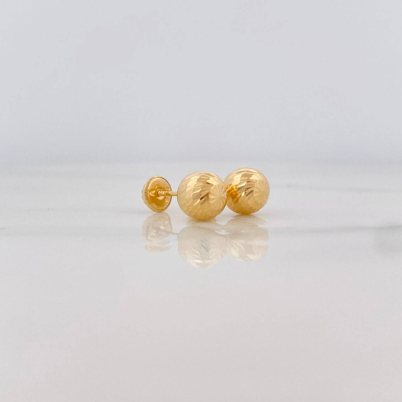 Topos Bola Diamantada 1.15g / 8mm Oro Amarillo 18K