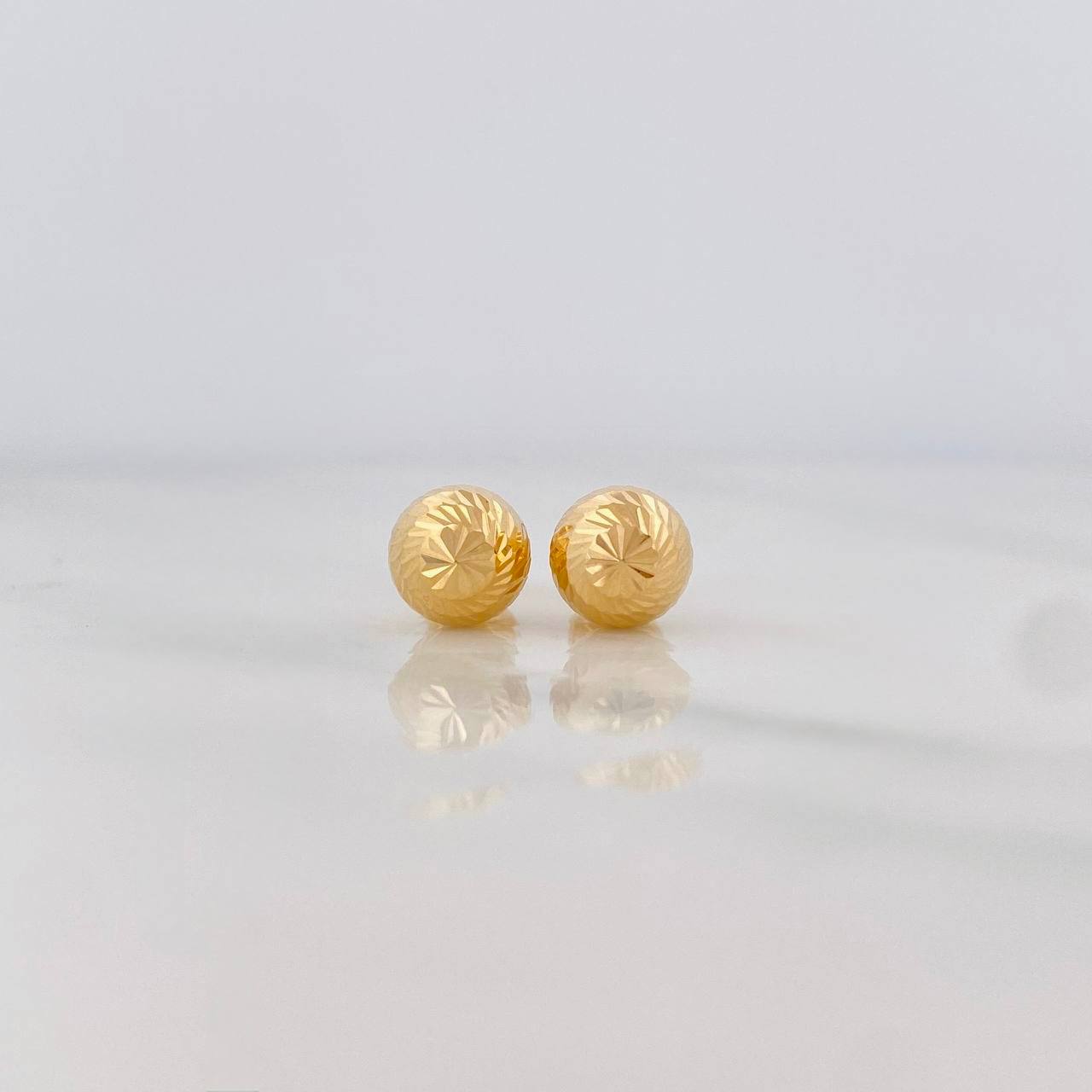 Topos Bola Diamantada 1.15g / 8mm Oro Amarillo 18K
