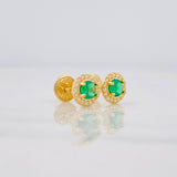 Topos Halo Circulo 1g / 6.2mm Oro Amarillo 18K