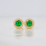 Topos Halo Circulo 0.95g / 6.1mm Oro Amarillo 18K