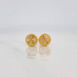 Topos Circulo Diamantado 0.7g / 6.9mm Oro Amarillo 18K