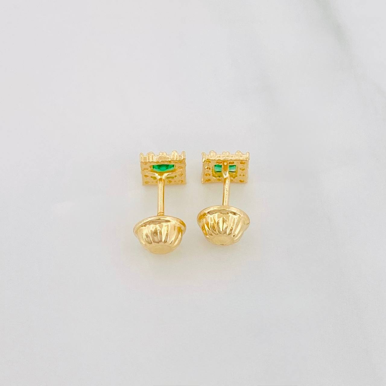 Topos Halo Cuadrado 0.7g / 4.5mm Oro Amarillo 18K