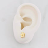 Topos Flor 1.2g / 8mm Oro Amarillo 18K