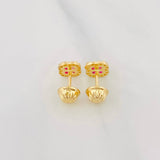 Topos Flor 0.9g / 5.75mm Oro Amarillo 18K