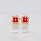 Topos Flor 0.9g / 5.75mm Oro Amarillo 18K