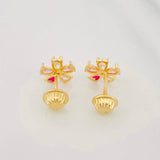 Topos Flor 1g / 7.9mm Oro Amarillo 18K